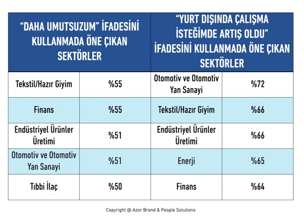 Sektör Bazında Umut